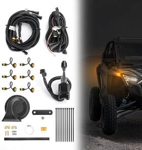 M62801 Kemimoto Utv Turn Signal Kit With Horn Plug And Play Street Legal Column T