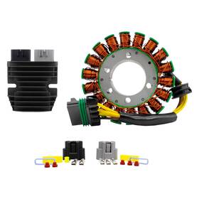 225765 Kimpex Hd Generator Stator And Aluminum Mosfet Voltage Regulator Kit Fits Polaris
