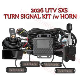 Lednightrider 10769293846487 Plug And Play Utv Turn Signal Horn Street Legal Kit For Polaris Ranger General Rzr