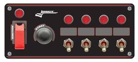52-48869 Longacre Ignition Panel Black With 4 Acc And Pilot Light 52-48869 Longacre Ignition Panel Black With 4 Acc And Pilot Light