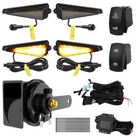 Mic-09-1482 Mictuning Turn Signal Street Legal Led Light Horn Kits With Rocker Switch For Polaris Atv Utv