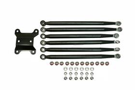 Srr-803 Monster Axles Rear 6 Bar Radius Rod Set For Can-am 64 Inch Maverick X3 2017-2023 Black
