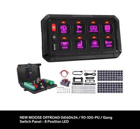 90-100-pu Moose 06160434 New Off-road 06160434/90-100-pu/gang Switch Panel-8 Position Led