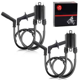 30752-mm8-770 Moto1988 Set Of 2 Ignition Coils Caps For Honda Shadow Ace 1100 Vt1100c2 1995-2001