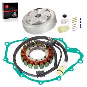 Moto1988 42582 2003-2008 For Yamaha Grizzly Rhino 660 Yfm Yxr 660f Stator And Flywheel Rotor Kit