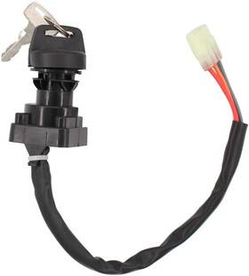 37110-19fz4 Motoku Ignition Switch With Keys For Suzuki Ozark 250 Ltf250 2x4 Quadrunner 500 Black