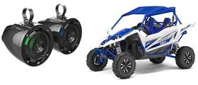 Mud65p Mtx 6.5 Inch 100 Watt Roll Bar Cage Tower Marine Speakers Leds For Yamaha Yxz