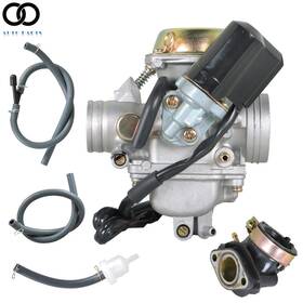 C02206 Netuera Carburetor And Intake Manifold Boot For Yerf Dog Spiderbox Gy6 150cc Gx150