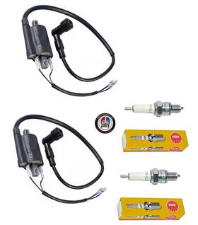 Iyh0004 Ngk 2x Ignition Coils And Spark Plug For Yamaha Virago 250 Xv250 1995-2007