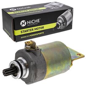 31210-llb1-900 Niche 519-csm2433o Starter Motor For Kymco Mxu Mxer 150 Carbon Brush