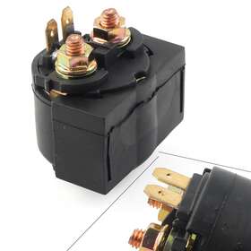 Oginodaisukeusa 310005324644 Starter Solenoid Relay Switch For Kawasaki Prairie 400 4x4 1997-2002 Black Usa