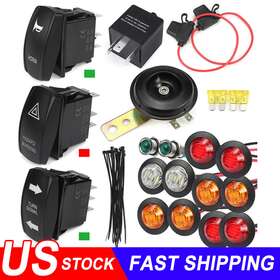 Paddsun 880458378117 Rocker Switch Turn Signal Kit Street Legal Led Light Horn Hazard For4x4 Project