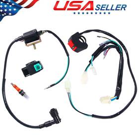 Paddsun 883148453699 Kill Switch Wiring Loom Harness Ignition Coil Cdi Spark Plug Fits Lucky Mx M2r