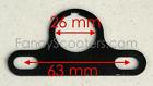 Fs5668 Part04173 Fancy Scooters Ignition Key Switch Support Bracket For Kid Atvs