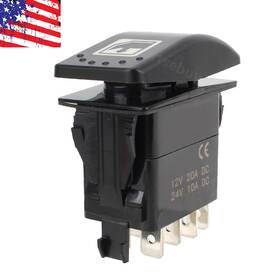 710004979 Partsebuy Black Left Hand Power Window Switch Orange Light For 2016 2017 2018 2019 Can-am