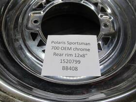 1520799 Polaris Sportsman 700 Oem Chrome Rear Rim 12x8 Inch