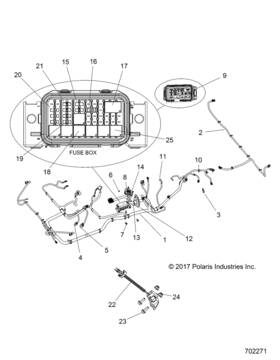 2412868 Polaris Eps Chassis Harness Diesel Genuine Oem Part Qty 1