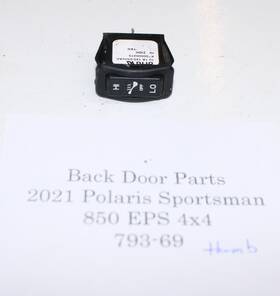 4012483 Polaris 2021 Sportsman 850 Eps Le 48 Inch 4x4 Thumb Warmer Control Switch Hi Lo