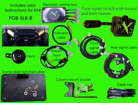 Po8-slk-b Polaris Ranger 1500 Xd North Star Bumper Signal Street Legal Kit Self Cancelling