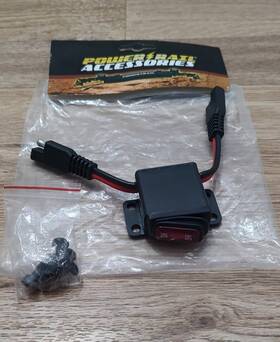 Pr-ils16 Power Rail Inline Rocker Switch Waterproof Utv/golf Cart Soundbar