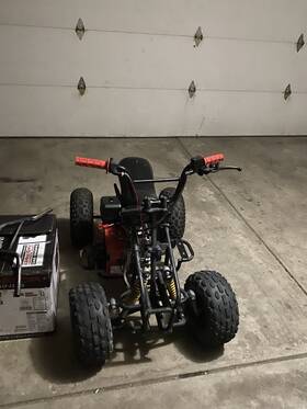 127388 Predator Motor Corp Minibike Atv Quad Working And Brakes But Needs New Chain