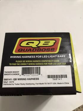 568141 Quadboss Wiring Harness With Switch And Relay