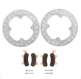 85942 Race-driven 2017 2018 Can-am Maverick X3 4x4 Front Brake Rotors And Pads Severe Duty
