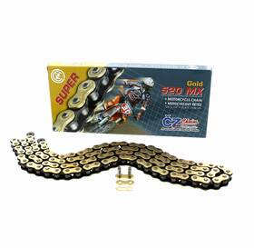 520-104l Race-driven F-19252 Cz Gold Mx Chain For 1998 1999 2000 2001 2002 Yamaha 200 Blaster Yfs200