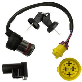 Key-0055 Redcap 4-wire Ignition Key Switch For Massimo Bennche Hisun 500 550 Utv Atv Bighorn 400