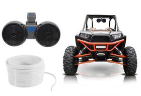 Dwb65b Rockville Dual 6.5 Inch 600w Tower Speaker For Polaris Rzr/jeep/atv/utv/cart