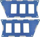 Rzr-sp6-1k-bl Modquad Slot Switch Plate Blue