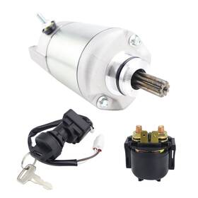 20250115t02 Soarider 1999-2002 Starter And Ignition Key Switch For Kawasaki Prairie 400 Kvf400d Relay