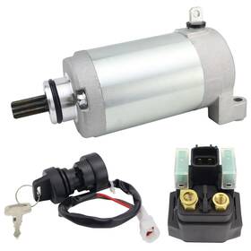 Soarider 20260514t01 Starter For Yamaha Raptor 250 250se Yfm250 2008-2013 And Relay Ignition Switch