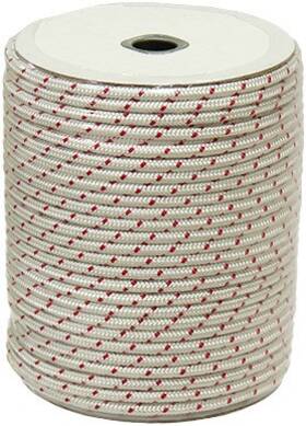 Lm-11156 Sp1 - Nylon Starter Rope Polyester White/red 5/32 Inch Diameter