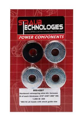 800-4307 Straub Technologies Inc. Valve Spring Shim Kit 16 Each .015/.030/.060