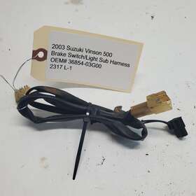 36854-03g00 Suzuki 2003 Vinson 500 Brake Switch/light Sub Harness Oem#36854-03g00 2317 L-1
