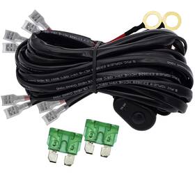 Szdystar 711379921260 Led Lights Bar Wiring Harness Kit 4 Leads Dc12v On-off Switch Power Relay Bla