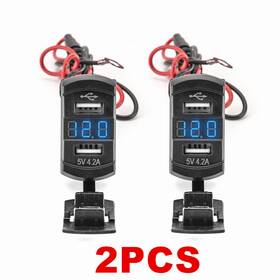 70204038ta Ta 2pcs Dual Usb Charger Voltmeter Rocker Switch For Cf Moto Zforce 500 800 950