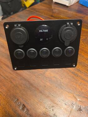 Taous 70205004 5 Gang Toggle Rocker Switch Panel Dual Usb Circuit For Polaris Ranger Rzr Yamaha