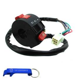 Tc-motor 657631581073 3 Function 8 Wire Handle Kill Light Start Switch Female Plug For Chinese 50cc