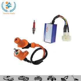 Ogc-6ra Terrific-parts 50cc-150cc Racing Ignition Coil Spark Plug Cdi Box For Gy6 Sctooer 4-stroke Usa