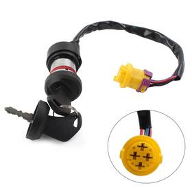 27457 Uiem 4 834561210970 Ignition Key Switch Fit Linhai Bighorn 260 300 400 Atv Waterproof 30110 Us