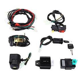 Hi-fun-001 Vansza Electric Start Engine Wiring Harness Cdi Coil Loom For 50 70 90 110 12