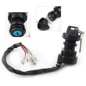 Waterttth 336245259584 1 Set Ignition Key Switch For Polaris Trail Boss 250 350 2x4 4x4 1989-1995 Black