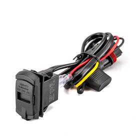 Wsays 80206023 Dual Usb Wire Kit With Led Voltmeter Display For Polaris Rzr Pro R/r 4 Pulse