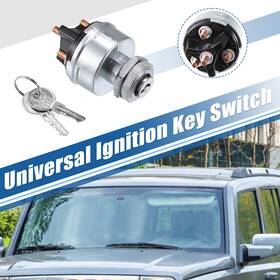X Autohaux 731618435761 Ignition Key Switch Universal 4-position Starter For Car Forklift Truck X Autohaux 731618435761 Ignition Key Switch Universal 4-position Starter For Car Forklift Truck