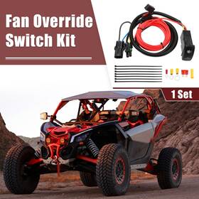 X Autohaux 746453177622 Fan Over Ride Switch Kit Led Rocker For Polaris Ranger Rzr Without Relay