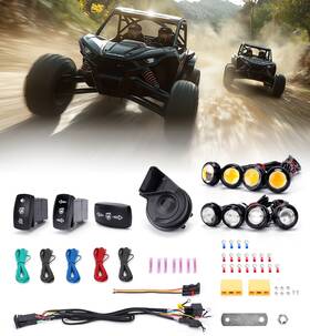 Sxp-rh-g1-1 Xprite Sxp-ts-g1 Turn Signal Kit Street Legal Led Light Horn Hazard For Sxs Utv Atv Rocker Switch