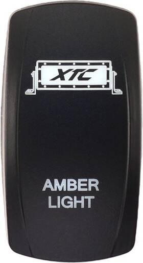 Sw00-00101001 Xtc Power Dash Switch Rocker Face Plate Amber Light Bar