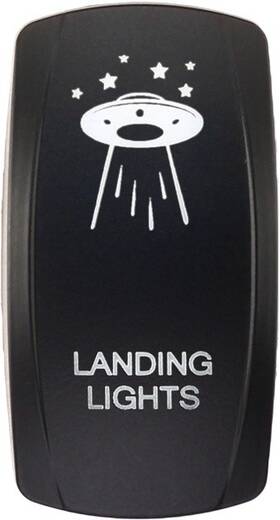 Sw00-00140044 Xtc Power Dash Switch Rocker Face Plate Landing Lights